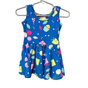 Dot Dot Smile Blue Pink Candy Presents Birthday Baby Girl's Tank Dress 6-12M